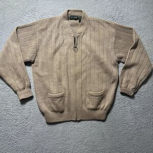 Vintage Carl Michaels Full Zip Grandpa Sweater Men's Size‎ XXL